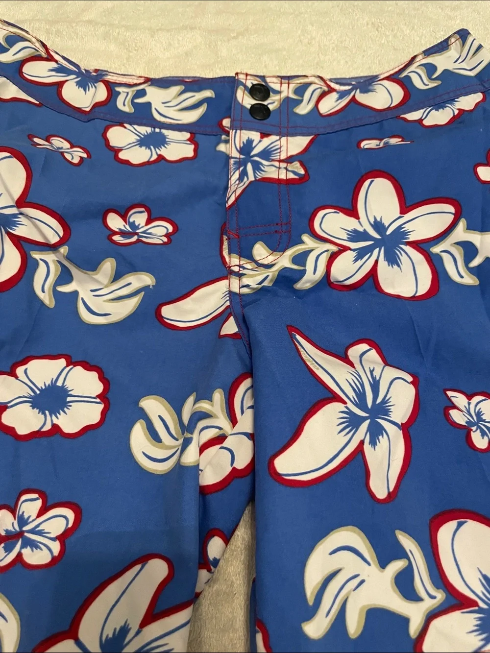 Aikane Surf Blue Floral Board Shorts